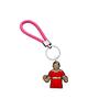 Llavero de cuerda trenzada creativa de la serie de fútbol de Amazon, accesorio colgante creativo para coche de Shein, llavero de tejido