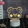 Regalo Creativo Nuevo Transfronterizo Luz de Noche Atmósfera Lámpara Acrílica Atmósfera Dormitorio Lámpara Pequeña de Gama Alta
