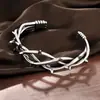Pulsera Cruz Popular Gótica Madera Muerta Espina Abierta Punk Hip Hop para Hombre Aleación Desgastada Suministro Directo de Fábrica