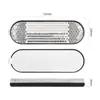 Adecuado para Scooter Xiaomi Partes Reflectantes Delanteras Plata-Amarillo, No. 9 Cubierta Decorativa Frontal para Scooter Hoja Reflectante