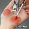 Toot Dodo ~ Corazón de Flor Esparcido Tubo Plateado Pequeño Espejo Brillo de Labios Hidratante Luz de Agua Garabato Labial Rojo Labio productos genuinos
