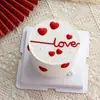 Día de San Valentín Chino Aniversario de Pareja Pastel de Confesión Decoración Corazón Amor San Valentín Ins Adorno Sencillo para Pastel
