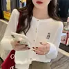 Cárdigan de punto para primavera temprana, ropa exterior holgada, suéter, abrigo para mujer, otoño e invierno, estilo delgado, ligero, cien estilos, manga larga, top