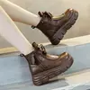 Botas Martin de Plataforma para Mujer 2026 Otoño/Invierno Nuevas de Suela Gruesa para Aumentar la Estatura Botines Cortos Botas Individuales Cálidas con Forro de Terciopelo Botas de Moda
