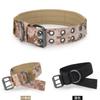 Collar de nailon resistente a la abrasión para perro, correa, collar de entrenamiento táctico para exteriores, cuerda para perro K9, anillo para el cuello de perro, equipo para mascotas