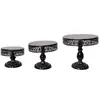 Accesorios de mesa de boda de estilo europeo, plato redondo para pastel, estante alto de hierro para pastel, plato de frutas, bandeja para refrigerios