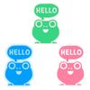 Novos adesivos personalizados YG61 luminosos HELLO sapo três cores interruptor adesivos casa decoração de parede adesivos de parede