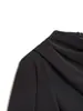 Comércio Exterior Europeu e Americano Transfronteiriço Outono e Inverno 2025 Nova Roupa Feminina, Elegante Cintura Marcada, Vestido de Manga Longa Estiloso e Moderno para Mulheres