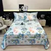 Conjunto de Tapetes Refrescantes de Seda de Gelo para o Verão, Tapete Macio, Tapete de Ar Condicionado, Lençol de Cama Doméstico, Lavável à Máquina, Tapete de Presente, Comércio Atacadista do Fabricante