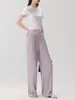 Pantalones Casuales de Pierna Ancha, Largos, Transpirables y Protectores del Sol para Mujer, Nuevos de Otoño, Blancos, de Cintura Alta, Caídos, Holgados, Adelgazantes, de Pierna Recta