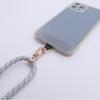 Fivela Rotativa de Metal Ajustável de 6mm Lanyard para Celular Alça de Pescoço Alça Transversal Dupla com Corrente de Clipe Alça de Pescoço Atacado