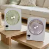 Ventilador de Escritorio Digital Ajustable de Ángulo Moda Simple Ajuste de Cinco Velocidades Bajo Ruido Carga USB Ventilador Venta al por Mayor