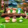 Micro Paisagem de Musgo Desenho Animado Cogumelo Criativo Elfo Artesanato em Resina DIY Jardinagem Planta em Vaso Enfeites Decorativos