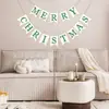 Banner de Feriado de Natal Transfronteiriço Feliz Natal Bandeira de Cauda de Andorinha Branco Leitoso Decoração Amarela para Eventos Atacado