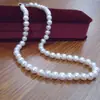 ZZ2550B joyería de boda 6 a 7cm collar de perlas redondas acabado beige regalo completo para Madre