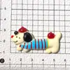 Accesorios de Resina de Perro Salchicha de Dibujos Animados Pasador Casero Llavero Funda para Teléfono Móvil Hebilla de Zapato Accesorios Material de Bricolaje Venta al por Mayor