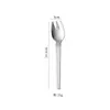 Cuchara de Postre de Acero Inoxidable 304 Estilo Japonés Textura Martillada Vajilla Cuchara para Pastel Tenedor para Fruta Tenedor para Ensalada de Lujo Ligero Cuchara Pequeña