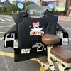 Funda impermeable para patinete eléctrico de gran tamaño, negra, con forro de forro polar, a prueba de viento y engrosada, para uso en invierno, patinete eléctrico nuevo, a prueba de viento, refrigerante y cálida, con protección para el hombro.