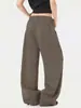 OreetaMarca de Moda Americana de Calle Pantalones Deportivos Casuales con Estampado de Letras para Hombres y Mujeres Pierna Ancha Holgada Pantalones Deportivos de Calle