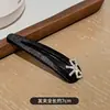 Clip de Pinza para Bebé con Lazo de Pedrería Estilo Nuevo 2025 Clip Negro para Mechones Sueltos Pinza Lateral Pinza para el Cabello con Diamantes Brillantes de Alta Gama
