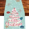 2026 Nova Passadeira de Mesa de Linho de Natal da Amazon Decoração de Festa ao Ar Livre Festival de Inverno Toalha de Mesa Jogo Americano Personalizado