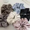 Goma para el pelo satinada texturizada multicolor de estilo coreano, versátil y moderna para ir al trabajo, adecuada para coletas sin dañar el cabello