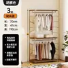 Guarda-Roupa Aberto Estilo Moderno Meio do Século Prateleira de Armazenamento Closet Prateleira Cabideiro de Chão Guarda-Roupa de Quarto Prateleira de Roupeiro