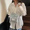 Mochila de Jeans de Alta Qualidade para Mulheres 2025 Nova Tendência Moda Bolsa de Ombro Único Transversal Mochila Pequena de Viagem