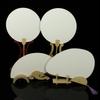 Ventas Directas de Fábrica Original Soporte de Abanico Redondo de Bambú Nan Estilo Antiguo Soporte para Abanico Plegable Chino Asiento Simple para Abanico Base Soporte de Exhibición de Abanico Venta al por Mayor