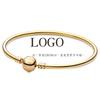 Pulsera Panjia nuevo color oro rosa pulsera de cabeza redonda joyería para mujer Joker diy básica pulseras para hombre y mujer al por mayor