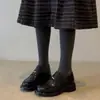 Mocasines de Suela Gruesa con Monedas Doradas para Mujer Novedad Primavera y Otoño 2026 Estilo Retro sin Cordones Versátiles Zapatos de Cuero Estilo Británico para Mujer