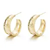 Pendientes Martillo Tipo C Pendientes Ondas de Agua Minimalistas Simples Sentido de Alta Gama Aro de Oreja Delicado Pendientes de Moda Versátiles