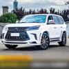 Adecuado para Lexus LX570 modificado WALD carrocería ancha borde de rueda ceja labio delantero borde trasero LX570 kit de cejas de rueda