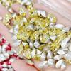 Venta Caliente Transfronteriza Flash Fino Huevo Paloma Uña Arte Diamante Alta Calidad Base Puntiaguda Forma Especial Diamante de Cristal K9 DIY Montón Diamante Venta al por Mayor