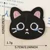 Parche Bordado Parche Original de Gato de Dibujos Animados Parche para Ropa Parche Autoadhesivo Decoración DIY para Funda de Teléfono Parche de Tela