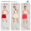 Nueva Colección Primavera y Verano Ropa de Yoga para Mujer, Camisola Deportiva Floral Retro, Ropa Exterior para Fitness, Ropa Interior, Ropa Interior Ajustada, Falda Corta