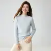Suéter de Punto Versátil Suave y Acogedor Baicai de Terciopelo Cachemir con Patrón de Lichi Cuello Alto Medio Estilo Coreano Nuevo Otoño/Invierno 2026