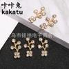 Fábrica vende DIY tocado de novia Hanfu antiguo, zapatos, pendientes, collar, ropa, chapado que conserva el color, accesorios de perlas y diamantes
