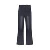 Jeans Preto de Nicho Estilo Americano Feminino Primavera e Outono Meninas Quentes Cintura Alta Aparência Slim Calças Versáteis Calças Retro Micro Flare