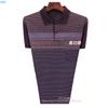 Camiseta de Manga Corta para Hombre 2025 Nueva Verano Camiseta de Solapa para Hombre Holgada para Hombres de Mediana Edad y Mayores Top de Media Manga Transpirable