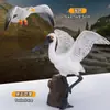 Juguete Sólido de Pájaro Artificial Modelo Animal Loro Búho Flamenco Set de Pájaros Regalo Cognitivo para Niños