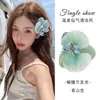 Grampo de Cabelo de Flor para Mulheres, Acessório Tendência para Sessão de Fotos, Atmosfera Vintage de Fada, Estética Azul, Novo Estilo Chinês Presilha Lateral