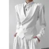 Chaleco de Negocios con Solapa de Traje Casual 2026 Estilo Británico para Hombres y Mujeres Solapa de Muesca Chaleco Chaqueta Ajustado