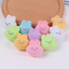 Cuentas de Peluche Flocado Personalizadas con Agujero Pasante Material para Manualidades de Cuentas Cadena de Teléfono de Felpa Versátil Colgante para Colgar en el Coche Accesorios