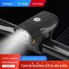 Luz forte de longo alcance mountain bike farol dianteiro bicicleta noturna iluminação lanterna flash sinal aviso lanterna