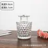 Juego de Jarrones Pequeños de Vidrio Transparente Retro Personalizado Transfronterizo Decoración de Restaurante Arreglo Floral Capullo Colorido Gama Alta