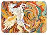 Cultura y Arte Trendy Chino Dunhuang Bestia Mítica Imán de Nevera de Vidrio Ciervo de Nueve Colores, Pájaro Azul, Caballo Alado, Dragón del Tesoro Imán de Nevera Magnético Suave