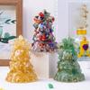 Grava de Cristal Natural Gotas de Pegamento Adornos para Árbol de Navidad Decoración de Atmósfera Navideña Transfronteriza Artesanías Adornos Venta al por Mayor