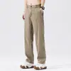 Calça casual reta solta anti-rugas nova Vanx para homens, calças finas versáteis leves de negócios para verão 2025 para homens