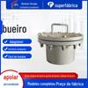Tampa de Bueiro de Abertura Rápida Aço Carbono Q235 Dn600 Tampa Suspensa Horizontal Flange Dispositivo de Bueiro Montagem de Bueiro de Aço Inoxidável 304
